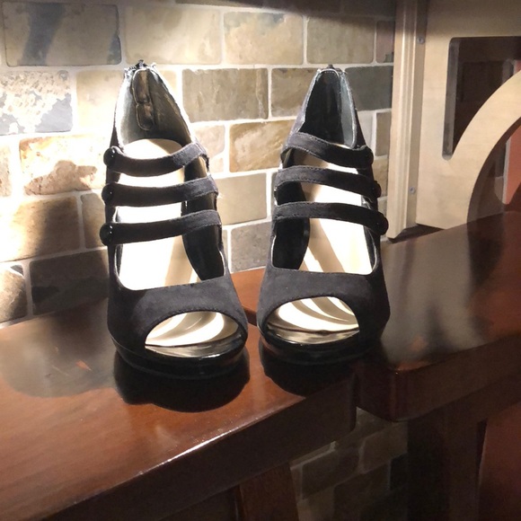 Nine West Shoes - Nine West Black suede high heels